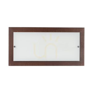 Nástenná svietidlo Finn, 1xLED, 2700 K, 24 W, bukové a orechové drevo / biele priehľadné sklo, 57 cm small 0