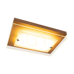 Nástenná lampa Finn 1xLED 2700K 10 W, olejovaný dub / chrómový kov / biele sklo, 29 cm small 1