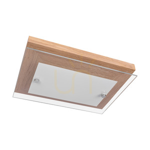 Nástenná lampa Finn 1xLED 2700K 10 W, olejovaný dub / chrómový kov / biele sklo, 29 cm small 0