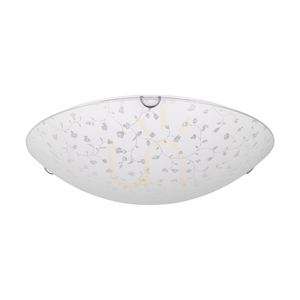 Stropné svietidlo Flora, obsahuje 1x LED 2700 K 18 W, chrómový kov/biely sklenený tienidlo, Ø 40 cm small 0