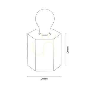 Stolná lampa Fofi, 1xE27, Max. 25 W, breza/čierna, PVC kábel 12 cm small 3