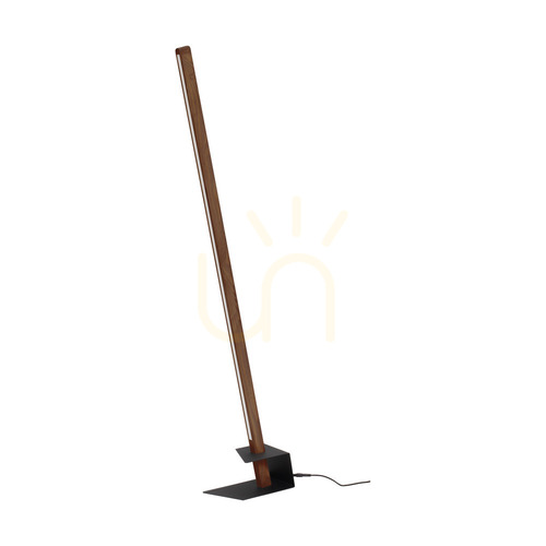 Skontrolujte Stojaca lampa Forestier, 1xLED, 3000 K, 18 W, borovica morená na orech / čierny kov / čierny PVC kábel, 40 cm