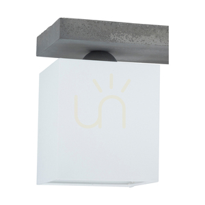 Stropné svietidlo Spot Light GREAT 2241336, 3 × E27, sivý betón a biele tienidlá, 55 cm small 1