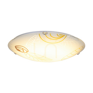 Stropné svietidlo Indiana, obsahuje 1x LED 2700 K 30 W, chrómový kov/biely sklenený tienidlo, Ø 50 cm small 2