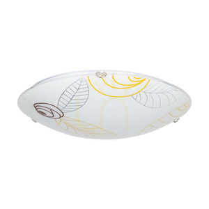 Stropné svietidlo Indiana, obsahuje 1x LED 2700 K 30 W, chrómový kov/biely sklenený tienidlo, Ø 50 cm small 0