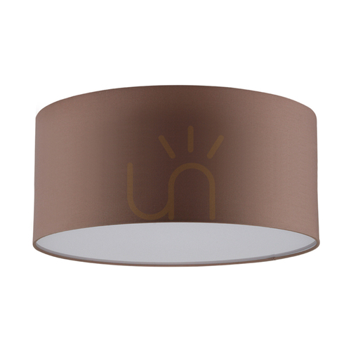 Skontrolujte Stropné svietidlo Josefina, 1xLED, 2700 K, 13 W, biely kov/hnedý tienidlo, Ø 28 cm