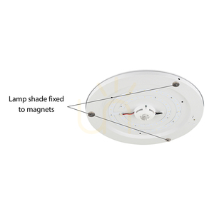 Stropné svietidlo Josefina, 1xLED, integrovaná žiarovka 18 W, 2700 K, biely kov/biely tienidlo, Ø 38 cm small 2
