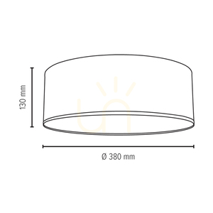 Stropné svietidlo Josefina, 1xLED, integrovaná žiarovka 18 W, 2700 K, biely kov/biely tienidlo, Ø 38 cm small 3