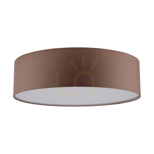 Skontrolujte Stropné svietidlo Josefina, 1xLED, 2700 K, 18 W, biely kov/hnedý tienidlo, Ø 38 cm
