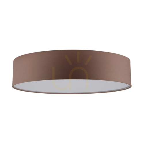 Skontrolujte Stropné svietidlo Josefina, 1xLED, 2700 K, 30 W, biely kov/hnedý tienidlo, Ø 48 cm