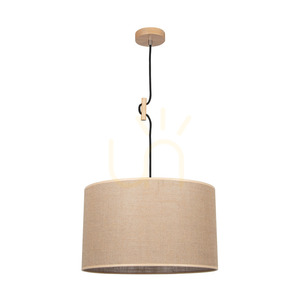Jutové závesné svietidlo, 1xE27, Max. 60 W, breza/čierny opletený kábel/béžový jutový tienidlo, Ø 40 cm small 0