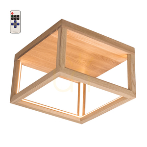 Stropné svietidlo Kago LED, 1xLED, 3000 K, 27 W, olejovaný dub, s diaľkovým ovládaním, 35,5 cm small 0
