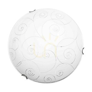 Stropné svietidlo Kansas, obsahuje 1x LED 2700 K 18 W, chrómový kov/biely sklenený tienidlo, Ø 40 cm small 0
