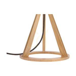 Stolná lampa Konan 1xE27 Max. 25 W, olejovaný dub / antracitový opletený kábel / antracitové tienidlo Ø 30 cm small 1