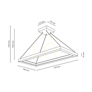 Závesné svietidlo Legno, 1xLED, 3000 K, 31,5 W, bukové a orechové drevo / priehľadný PVC kábel, 84 cm small 2