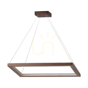 Závesné svietidlo Legno, 1xLED, 3000 K, 31,5 W, bukové a orechové drevo / priehľadný PVC kábel, 84 cm small 0