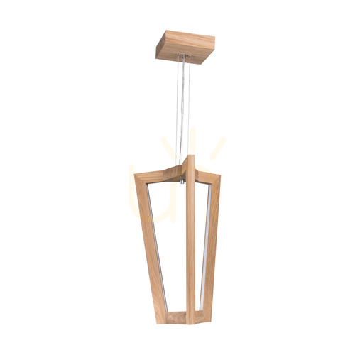 Skontrolujte Závesné svietidlo Leif, 3xLED, 3000 K, 20,5 W, olejovaný dub / priehľadný PVC kábel, 53 cm