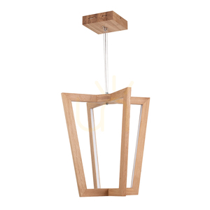 Závesné svietidlo Leif, 4xLED, 3000 K, 27 W, olejovaný dub / priehľadný PVC kábel, 53 cm small 0