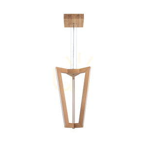 Závesné svietidlo Leif, 6xLED, 3000 K, 43 W, olejovaný dub / priehľadný PVC kábel, 53 cm small 0