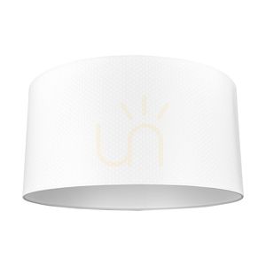 Stojaca lampa Leila, 1xE27, Max. 60 W, chrómovaný kov / priehľadný PVC kábel / papierovo-PVC tienidlo s bodkovaným vzorom, Ø 50 cm small 2