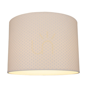 Stolná lampa Leila, 1xE27, Max. 40 W, chrómovaný kov / priehľadný PVC kábel / papierovo-PVC tienidlo s bodkovaným vzorom, Ø 25 cm small 3