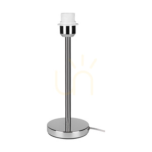 Stolná lampa Leila, 1xE27, Max. 40 W, chrómovaný kov / priehľadný PVC kábel / papierovo-PVC tienidlo s bodkovaným vzorom, Ø 25 cm small 7