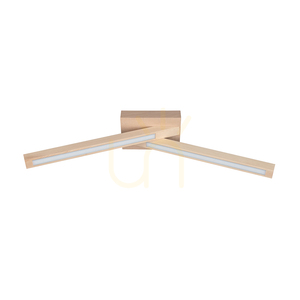 Stropné svietidlo Linus Crossed, 2xLED, 3000 K, 9 W, breza, 57 cm small 0