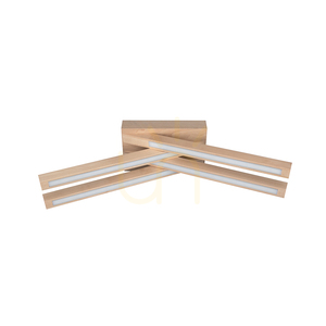 Stropné svietidlo Linus Crossed, 4xLED, 3000 K, 18 W, breza, 53 cm small 0