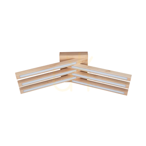 Stropné svietidlo Linus Crossed, 6xLED, 3000 K, 27 W, breza, 57 cm small 0