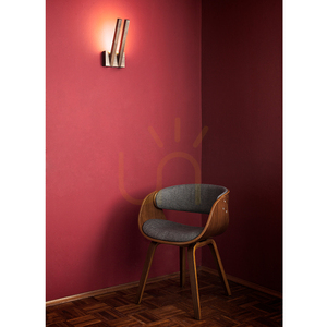 Nástenná svietidlo Linus „In“, 2xLED, 3000 K, 6 W, bukové a orechové drevo, 16 cm small 1
