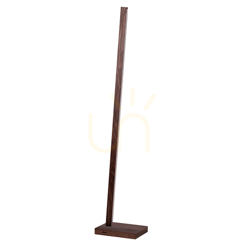 Skontrolujte Stojaca lampa Linus, 1xLED, 3000 K, 22 W, bukové a orechové drevo, čierny opletený kábel s dotykovým stmievačom, 30 cm