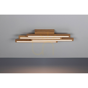 Stropné svietidlo Linus Straight, 4xLED, 3000 K, 24 W, olejovaný dub, 59 cm small 1
