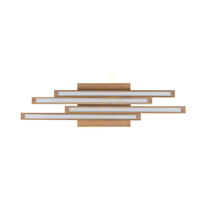 Stropné svietidlo Linus Straight, 4xLED, 3000 K, 24 W, olejovaný dub, 59 cm small 0