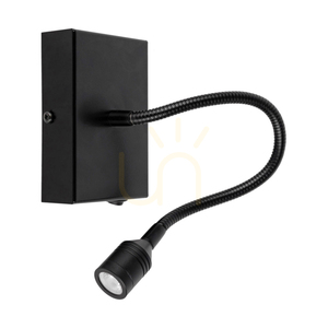 Nástenná svietidlo Lector Black, 1xLED, 2,8 W, 12 cm 0 Nástenná svietidlo Lector Black, 1xLED, 2,8 W, 12 cm small 0