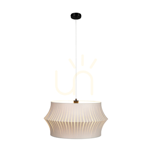 Závesné svietidlo Lotus, 1xE27, Max. 60 W, čierny kov / priehľadný PVC kábel / sivý tienidlo, Ø 57 cm small 1