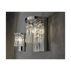 Nástenné svietidlo Luxoria, obsahuje 2 pätice G9, max.. 3 W, chrómový kov/priehľadné kryštály, 16 cm small 2