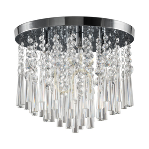Stropné svietidlo Luxoria, obsahuje 4 pätice G9, max.. 3 W, chrómový kov/priehľadné kryštály, Ø 35 cm small 0