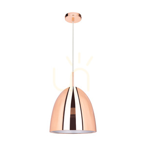 Závesné svietidlo Mads, 1xE27, Max. 60 W, medený kov/priehľadný PVC kábel, Ø 30 cm small 0