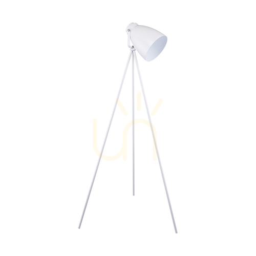 Skontrolujte Stojaca lampa Marla, 1xE27, Max. 60 W, biely kov / biely PVC kábel, Ø 80 cm