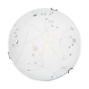 Stropné svietidlo Maryland, obsahuje 1x LED 2700 K 13 W, chrómový kov/biely sklenený tienidlo, Ø 30 cm small 3