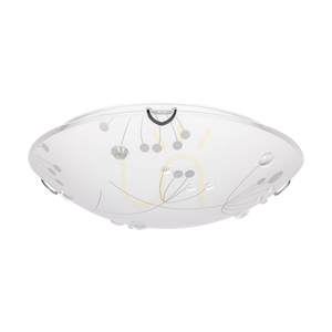 Stropné svietidlo Maryland, obsahuje 1x LED 2700 K 13 W, chrómový kov/biely sklenený tienidlo, Ø 30 cm small 0
