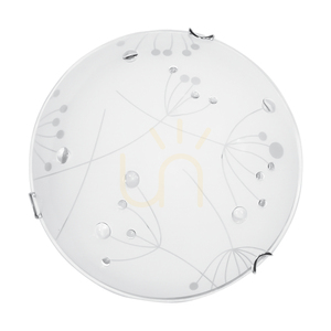 Stropné svietidlo Maryland, 1xLED, 2700 K, 30 W, chrómový kov/biely sklenený tienidlo, Ø 50 cm small 3