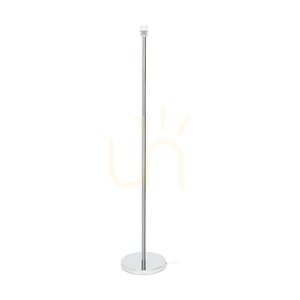 Stojaca lampa Maxima, 1xE27, Max. 60 W, chrómovaný kov / priehľadný PVC kábel / čierne tienidlo, Ø 50 cm small 1