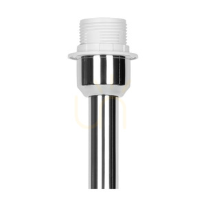 Stojaca lampa Maxima, 1xE27, Max. 60 W, chrómovaný kov / priehľadný PVC kábel / čierne tienidlo, Ø 50 cm small 3