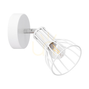Nástenná lampa Megan 1xE14 Max. 40 W, biely kov, 18 cm small 0