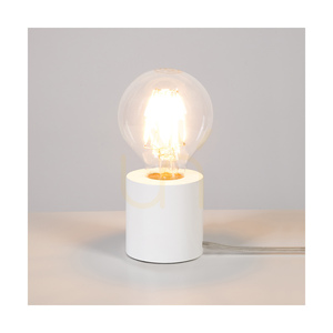 Stolná lampa Minnie, 1xE27, Max. 25 W, biele bukové drevo, priehľadný PVC kábel, Ø 8 cm small 2