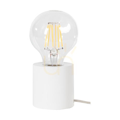 Skontrolujte Stolná lampa Minnie, 1xE27, Max. 25 W, biele bukové drevo, priehľadný PVC kábel, Ø 8 cm
