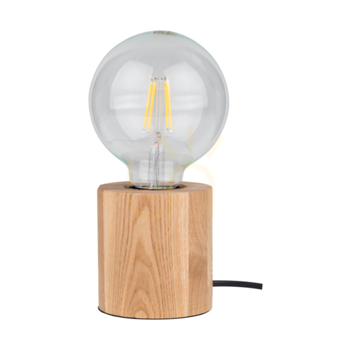 Skontrolujte Stolná lampa Minnie, 1xE27, Max. 25 W, olejovaný dub/čierna, PVC kábel, Ø 8 cm