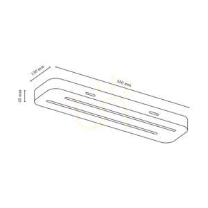 Stropné svietidlo Neele, 2xLED, 3000 K, 12 W, breza, 55 cm small 3