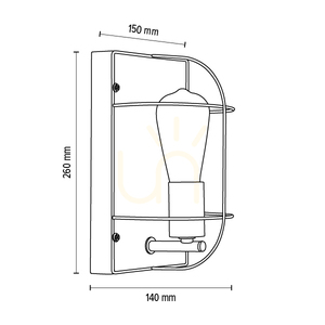 Nástenné svietidlo Britop Netuno 92041174 1xE27, max. 15 W LED, olejovaný dub/čierny kov, 15 cm small 4
